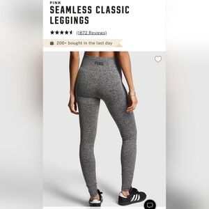 PINK Victoria's Secret Gray Seamless Leggings Size XS